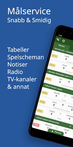Android application Sportfåne - Målservice SHL PL+ screenshort