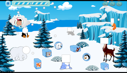 Ice Land kids game educational collection