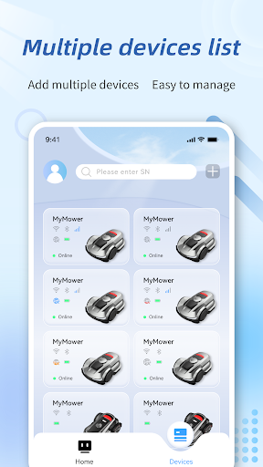 Android application Robotic Mower screenshort
