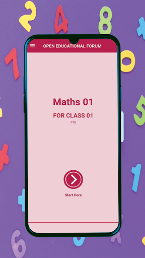 Android application Class 1 Math For Kids screenshort