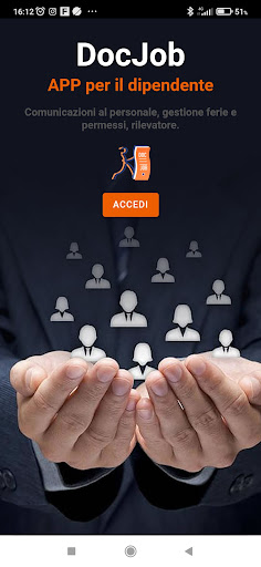 Android application DocJob per Dipendenti screenshort