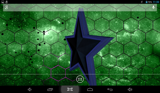 Capture d'écran du fond d'écran animé Star X 3D