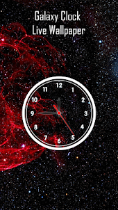 Galaxy Clock Live Wallpaper