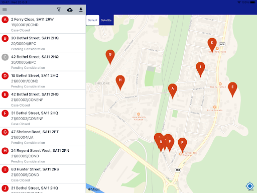 Android application OnSite - Planning Enforcement screenshort
