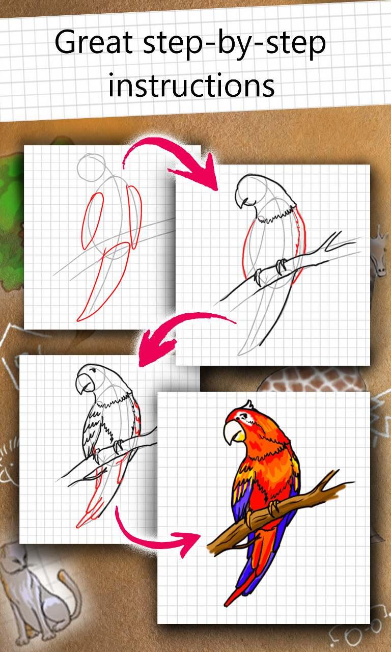 Android application How to Draw - Easy Lessons screenshort
