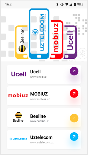 Android application USSD Uzbekistan screenshort