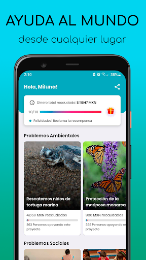 Android application Yo Ayudo - Gana premios y camb screenshort