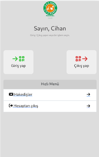AC kurye - PerTAQ Screen 2