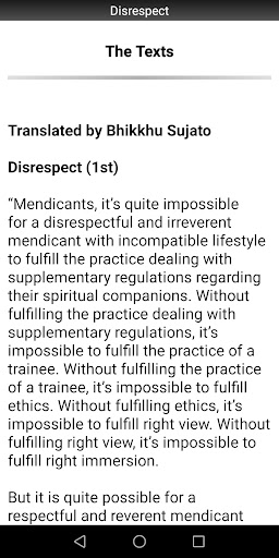 Disrespect Sutta - Buddhism Screen 2