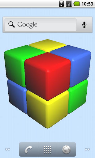 Android application 3D Live Wallpaper screenshort