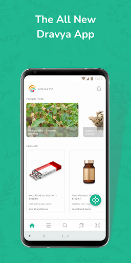 Android application Dravya - Ayurveda Database screenshort