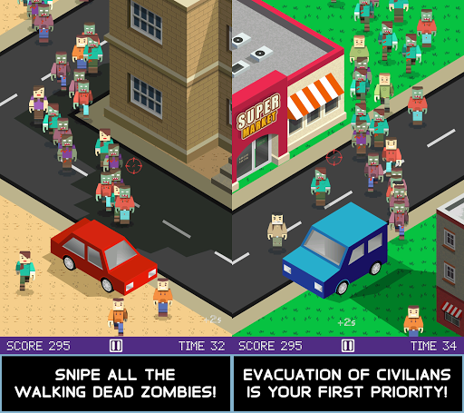 Pixel Zombie Sniper: Mini Game Screen 2