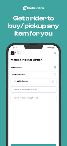 Android application Pickriders: Delivery Services screenshort