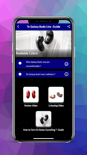 Galaxy Buds Live -Guide Screen 3