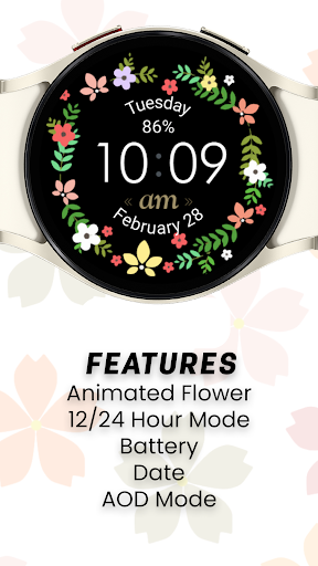 Midnight Garden Watch Face Screen 3