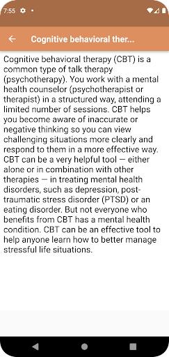 Cognitive Behavioral Therapy Screen 3
