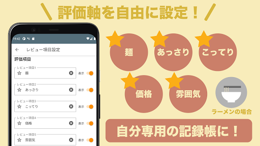 MyReview: レビュー・メモ 作成アプリ Screen 2