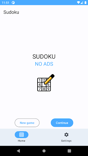 Android application Sudoku screenshort