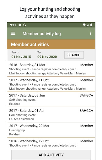 SA Hunters Members Screen 3