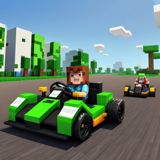 Mine Kart. Pixel Racing  Icon