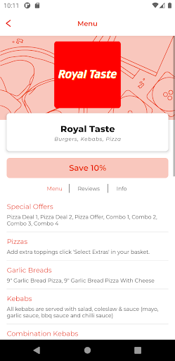 Royal Taste PL1 Screen 2