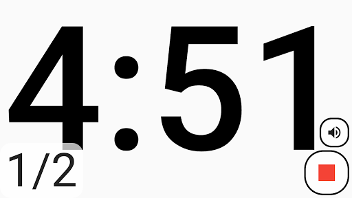 Large interval timer Screen 2