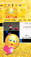 screenshot of Glitter Emoji Love Keyboard Th