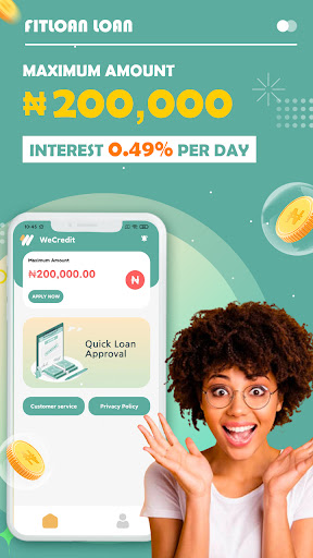 Android application Wecredit - Get loan now screenshort