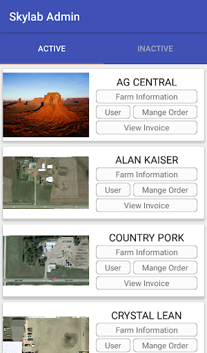 Android application Skylab screenshort
