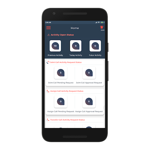 Android application Qodenext SFA screenshort
