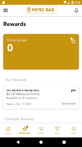 Android application Poki Bar Rewards screenshort