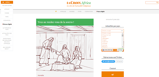 Android application La Croix Afrique screenshort