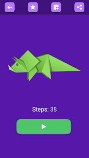 Origami Dinosaurs And Dragons Screenshot