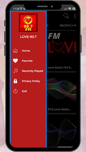 Android application Love Radio 90.7 fm Philippines screenshort