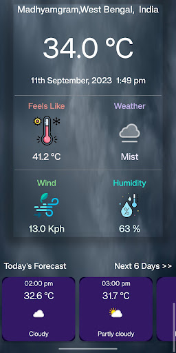 Weather Wonders Screen 3