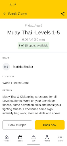 World Fitness Cartel Screen 3