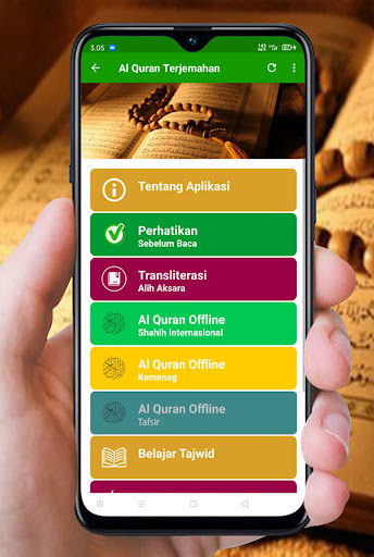 Android application AL QURAN TERJEMAHAN OFFLINE screenshort