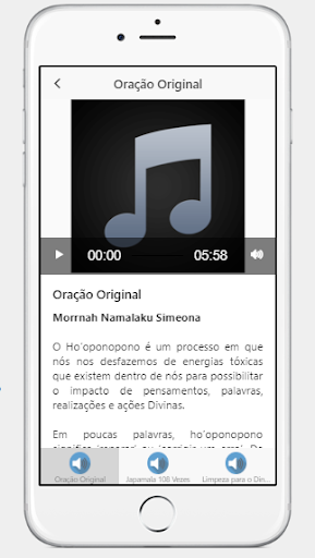 Android application Hooponopono - Oração Original screenshort