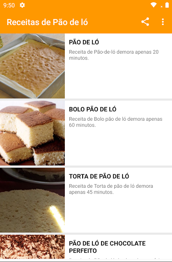 Receitas de Pão de ló Screen 3