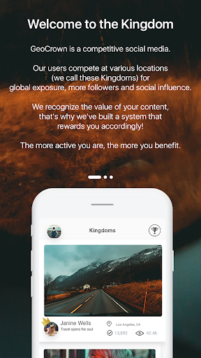 Android application GeoCrown - The most REWARDING screenshort