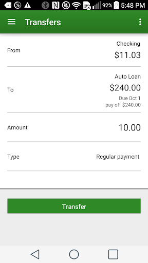 RTP Federal Credit Union Screen 3