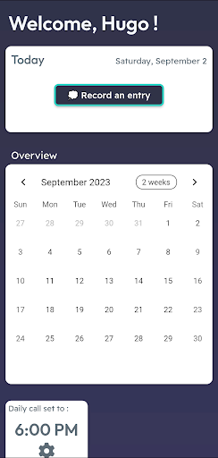 MyDailyMoment Screen 2
