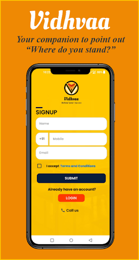 Android application Vidhvaa Classmate screenshort