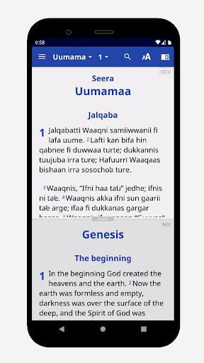 Afan Oromo Bible Screen 2