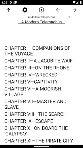 Android application Book, A Modern Telemachus screenshort