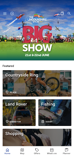 Android application The Lincolnshire Show screenshort