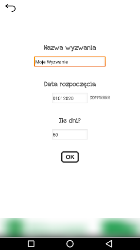 Moje Wyzwania Screen 2