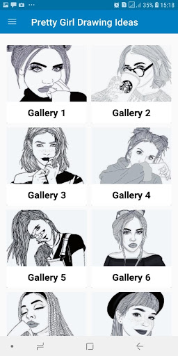 Pretty Girl Drawing Sketch Screenshot 1 - AppWisp.com