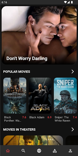 Android application Metro Movie Database screenshort