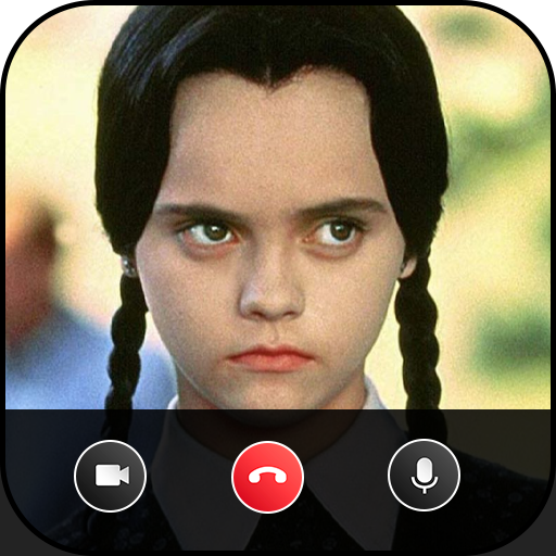 Video Call Wednesday Addams logo